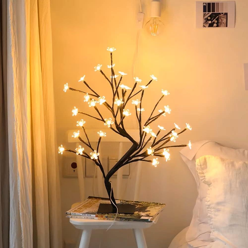 LED Silicone Flower Tree Light - Decorative Bonsai Tree Lamp for Home Decor - Image 4