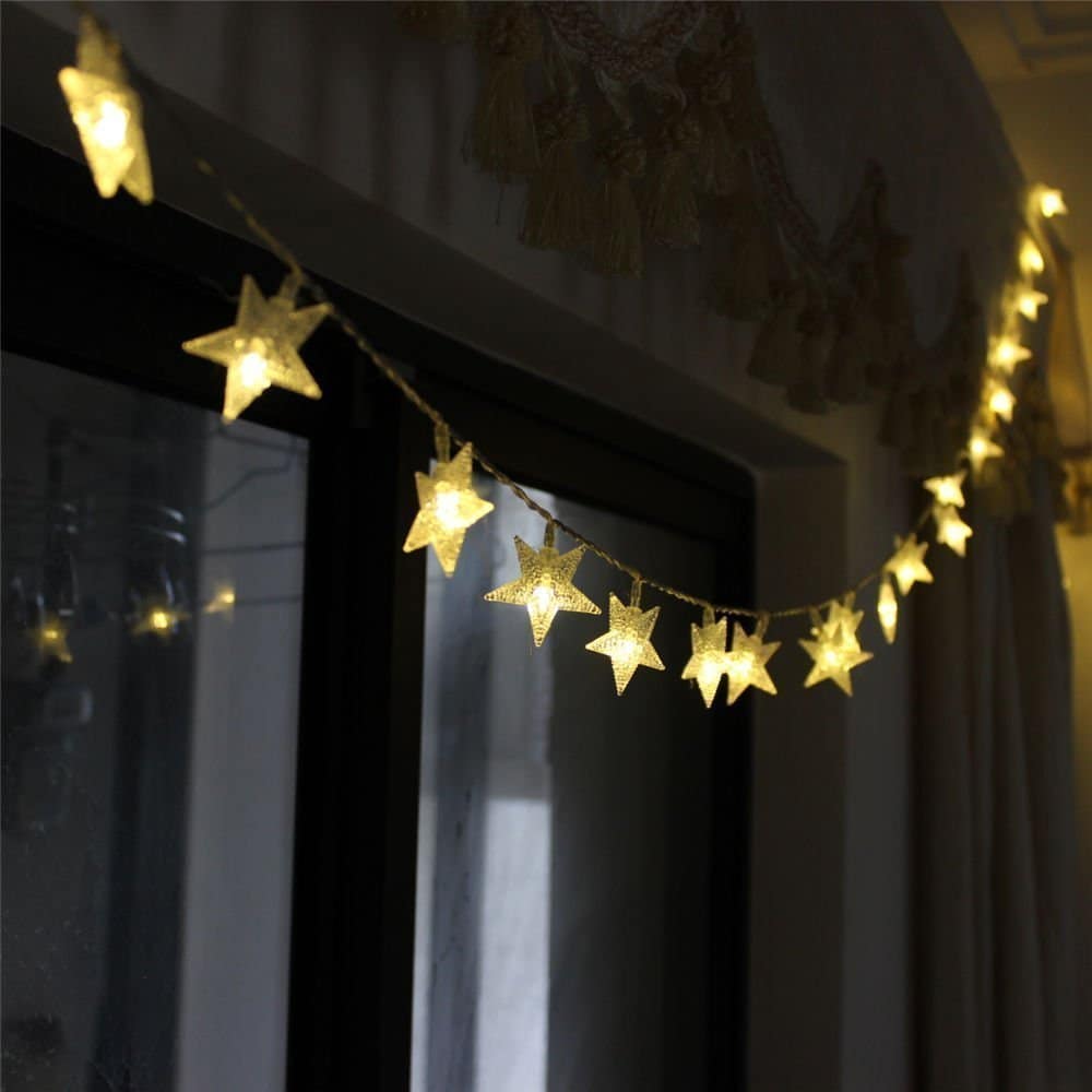 3m 14 LED's Series Mini Star Warm White - Image 4