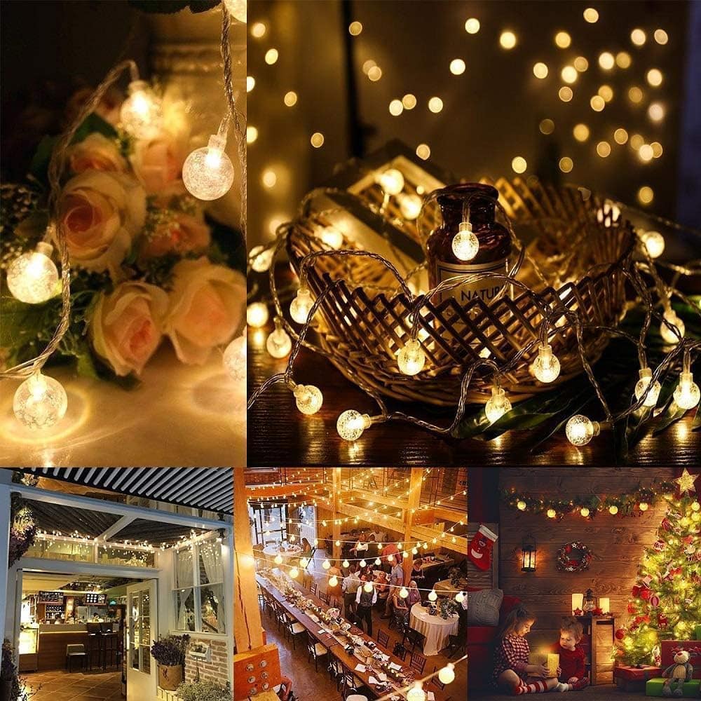 3m 14 LED Crystal Ball String Light Multicolor - Decorative Fairy Lights for Home, Garden & Party - Image 8