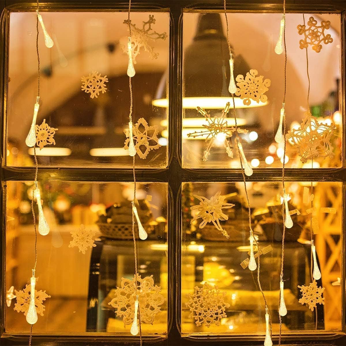 3M 14 LED Crystal Bubble Star Fairy String Lights - Warm White Decorative Lighting for Home, Bedroom, Wedding & Party Decoration - Image 3