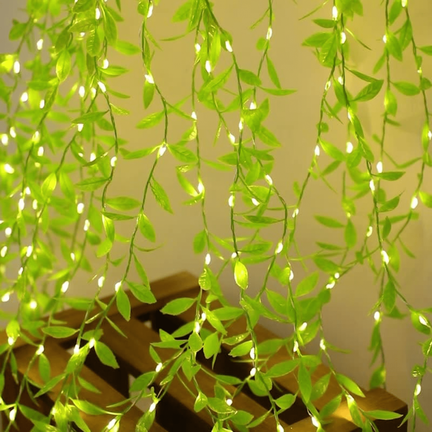 Artificial Leaf 3x1m 180 LED's Warm White Fairy Lights - Image 3