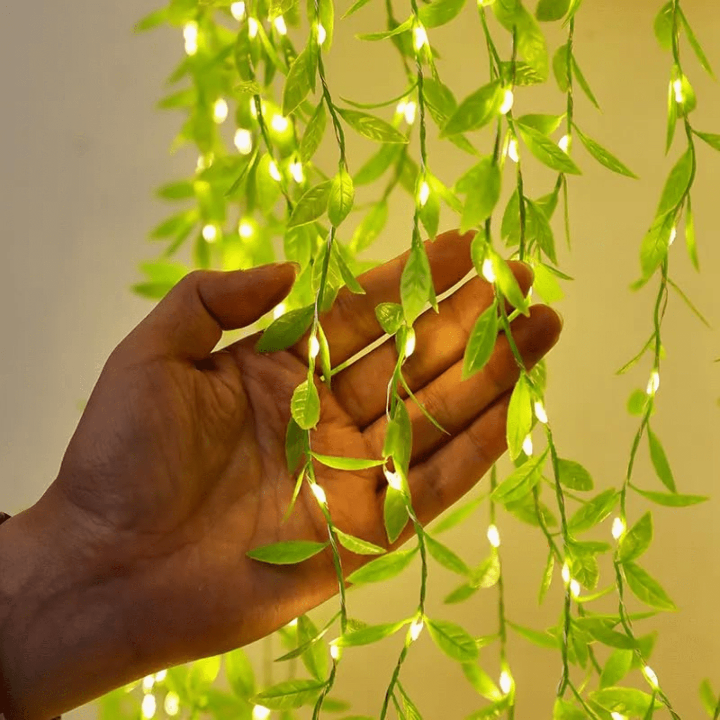 Artificial Leaf 3x1m 180 LED's Warm White Fairy Lights