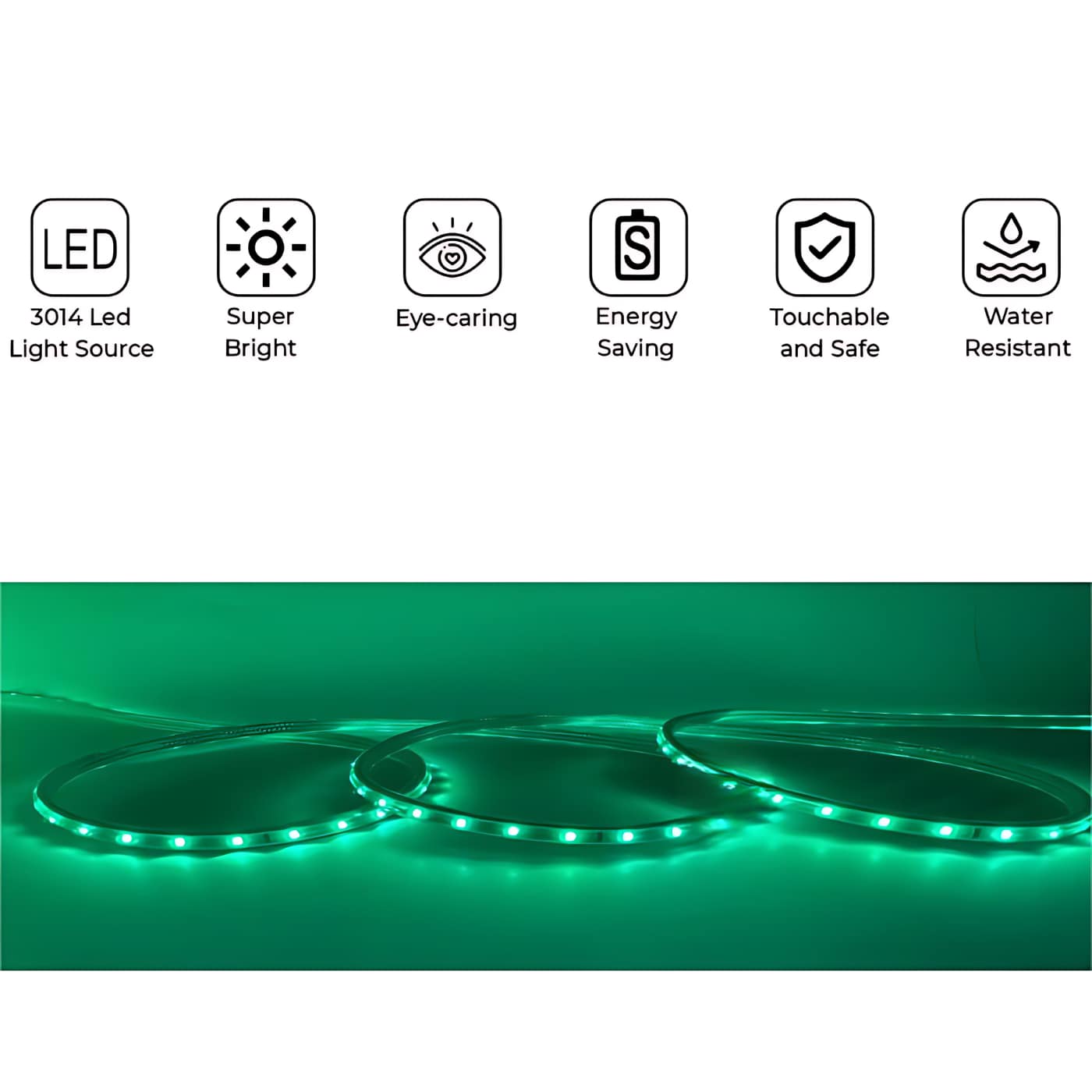 Rope Light Bundle 120 LED/m – Green | Energy-Efficient Festive Lighting - Image 5