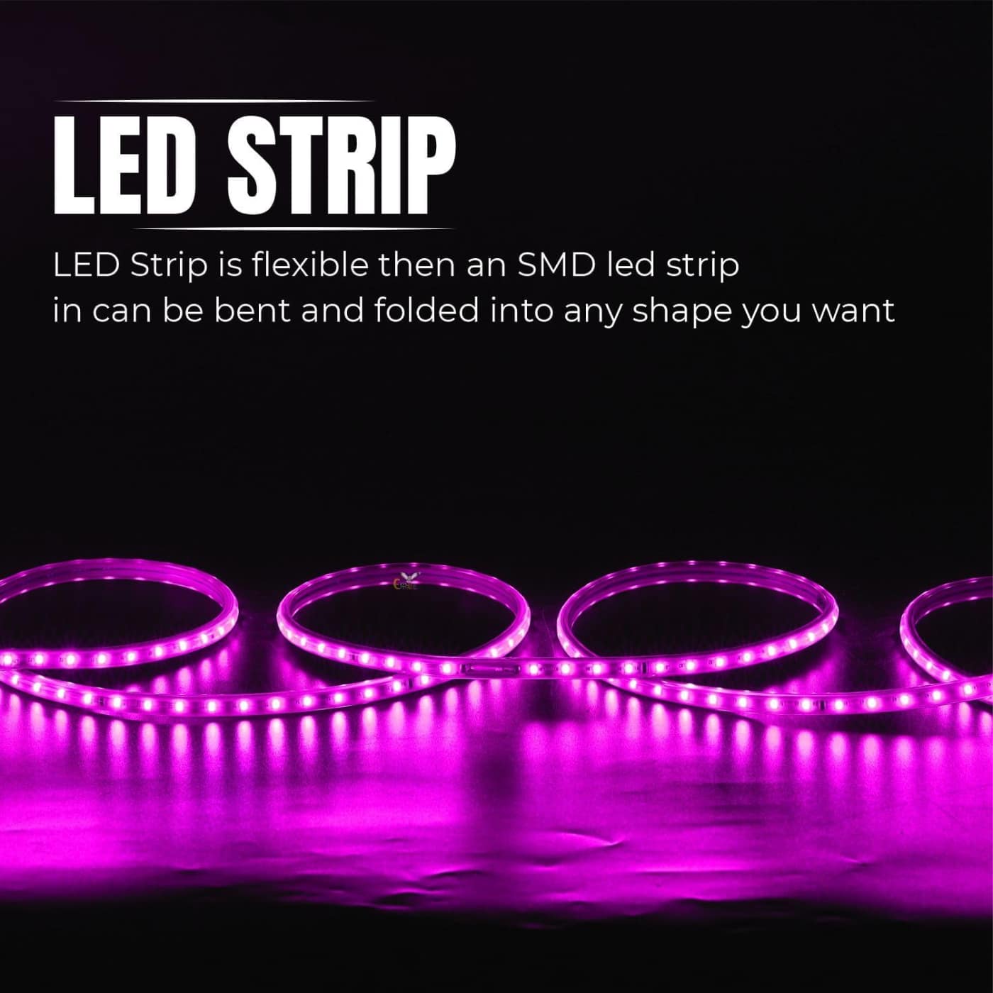 Rope Light Bundle 120 LED/m Pink – Flexible Decorative LED Rope Light for Home & Party Décor - Image 5