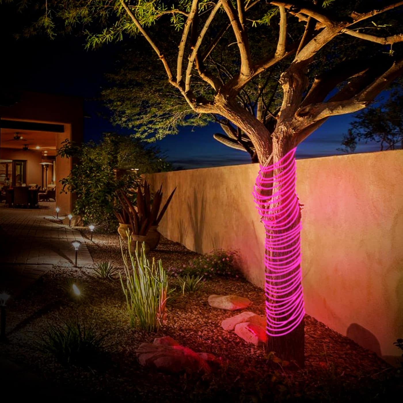 Rope Light Bundle 120 LED/m Pink – Flexible Decorative LED Rope Light for Home & Party Décor - Image 3