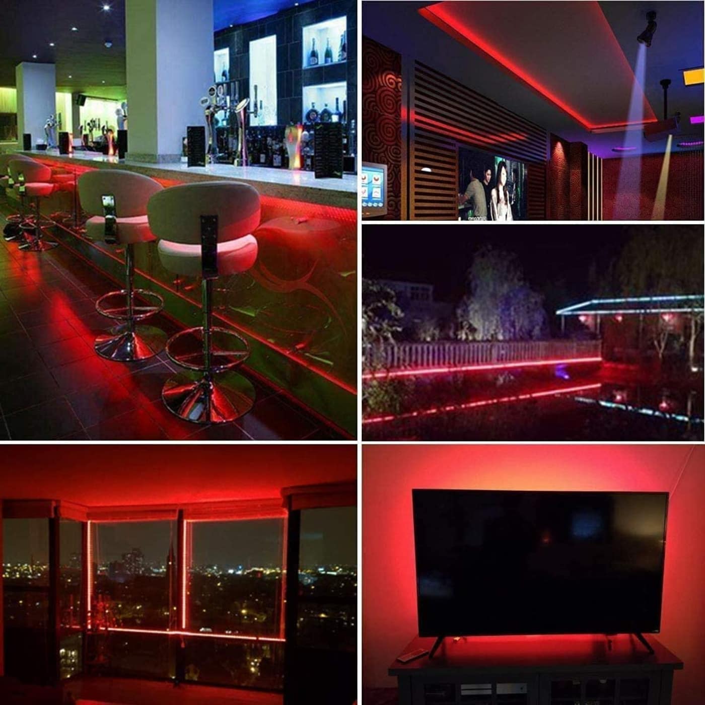 Red Rope Light Bundle 120 LED/m - High Density LED Strip Light for Outdoor & Indoor Decoration - Waterproof Flexible Lighting - Image 10