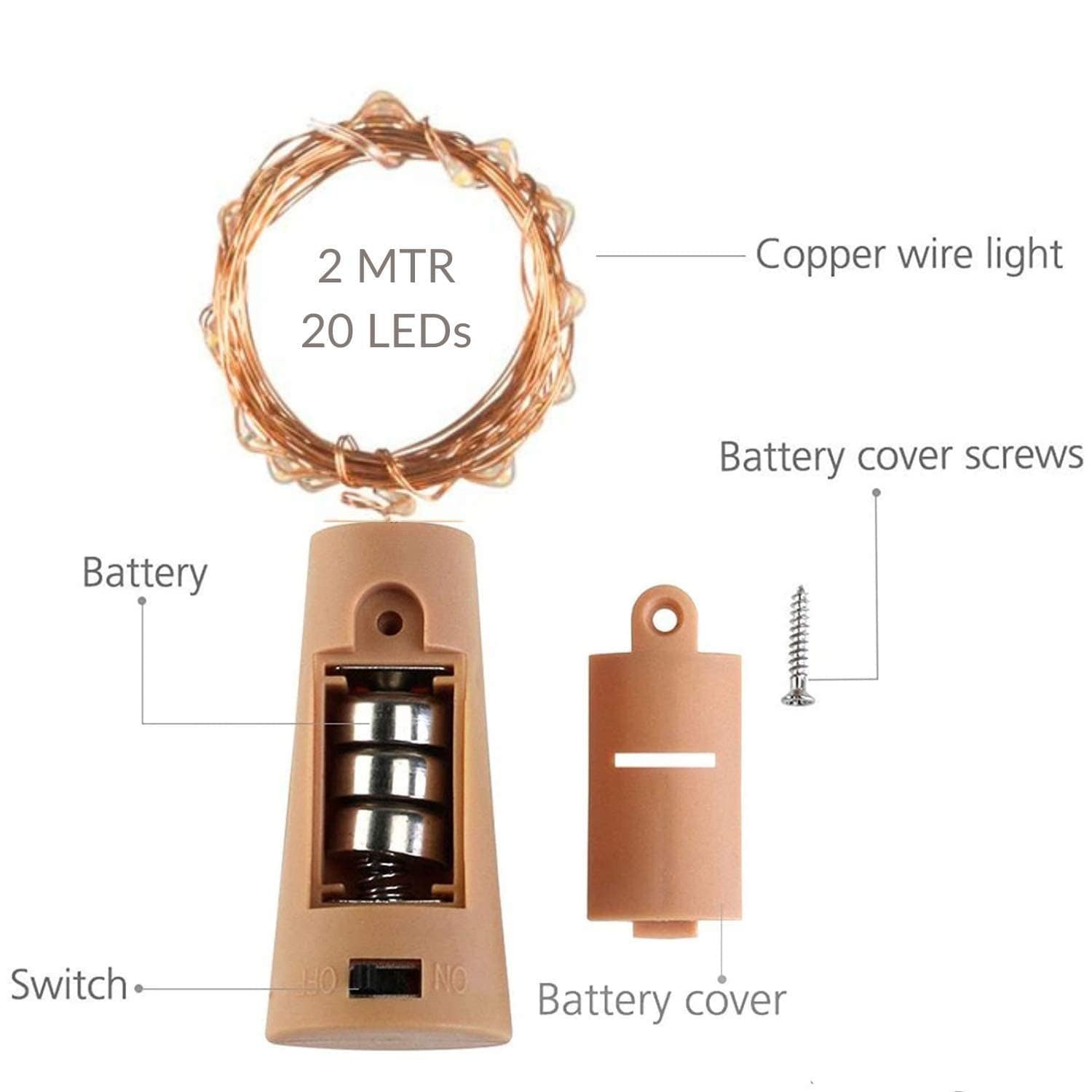 Cork Light WW - 2 m 20 LED - Image 2
