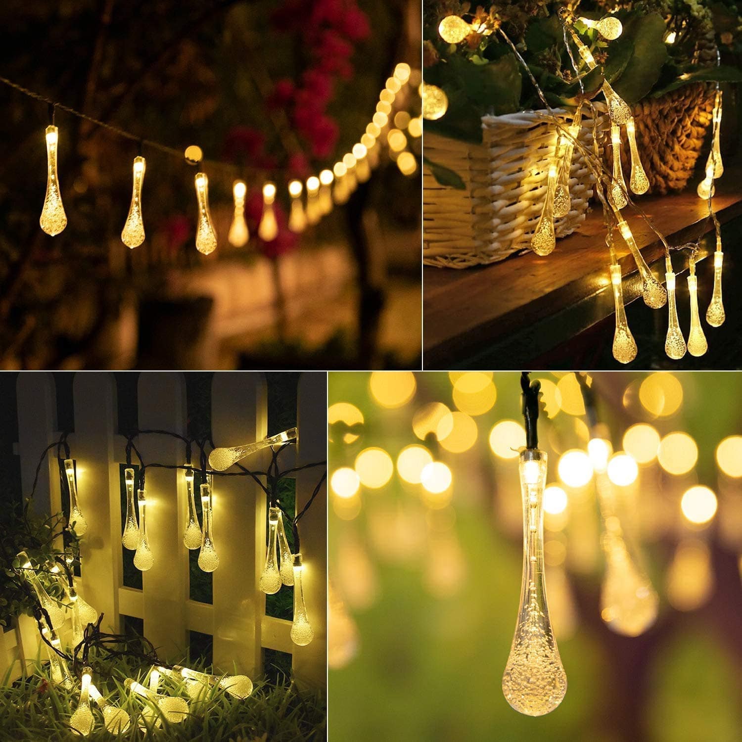 3M 14 LED Crystal Bubble Star Fairy String Lights - Warm White Decorative Lighting for Home, Bedroom, Wedding & Party Decoration - Image 8