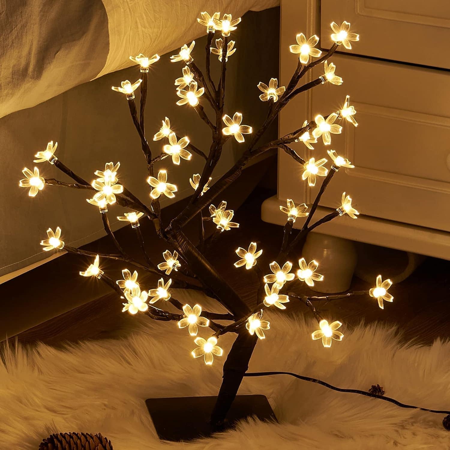 LED Silicone Flower Tree Light - Decorative Bonsai Tree Lamp for Home Decor - Image 7