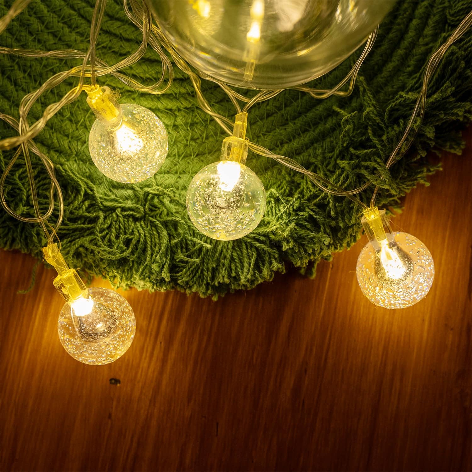 3m 14 LED Crystal Ball String Light Multicolor - Decorative Fairy Lights for Home, Garden & Party