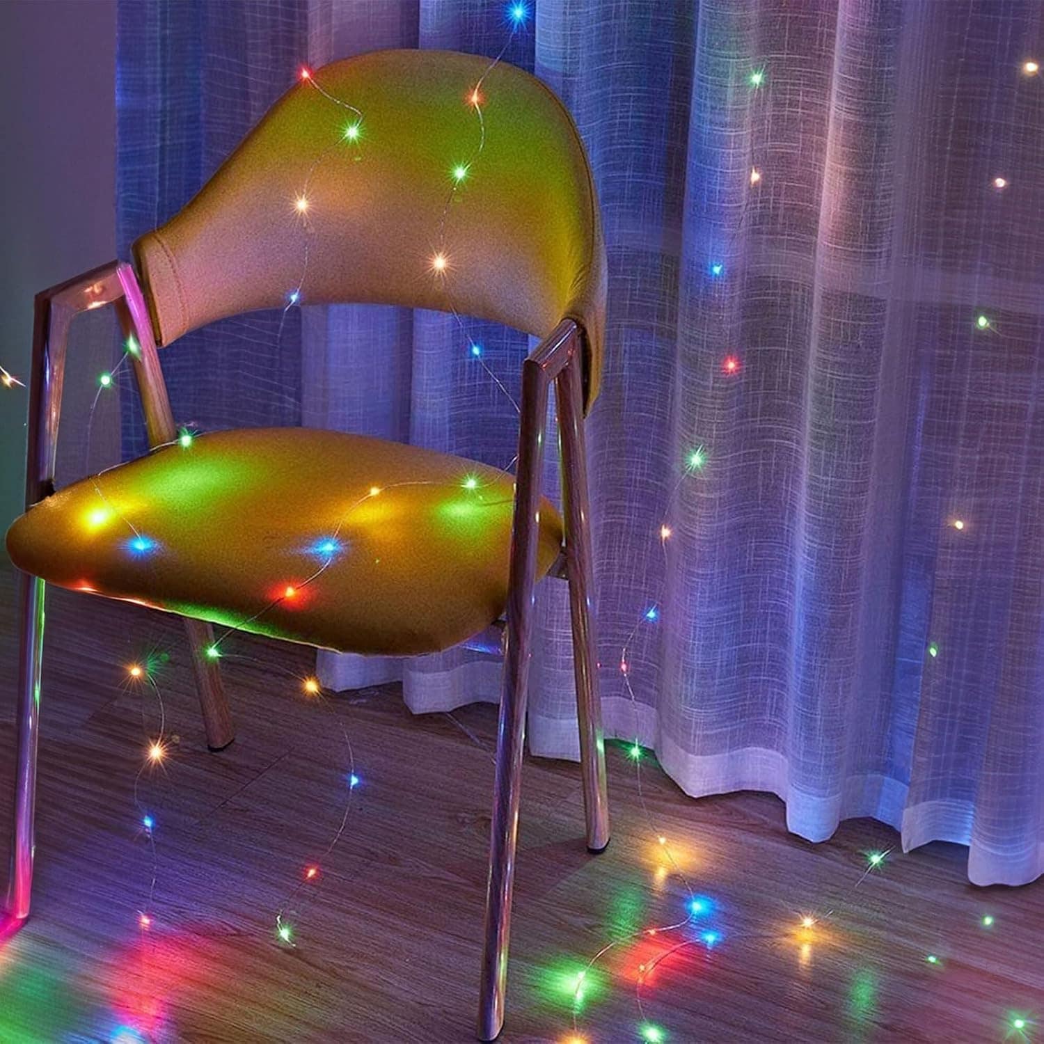 3x3 Meter 300 LED Curtain Lights USB Powered - Multicolor String Lights for Wedding, Party & Home Decoration with Remote Control - Image 2