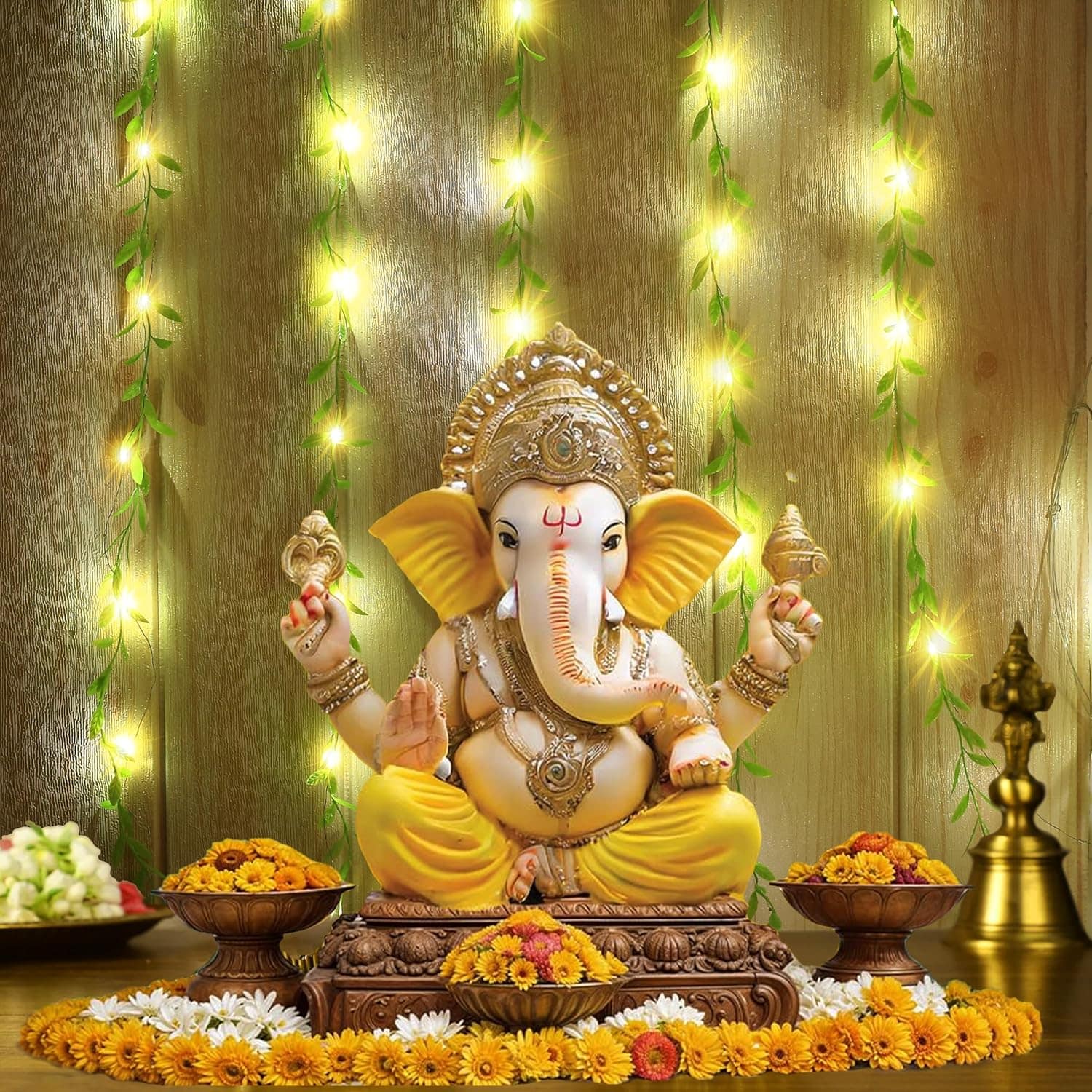 Artificial Leaf 3x1m 180 LED's Warm White Fairy Lights - Image 6