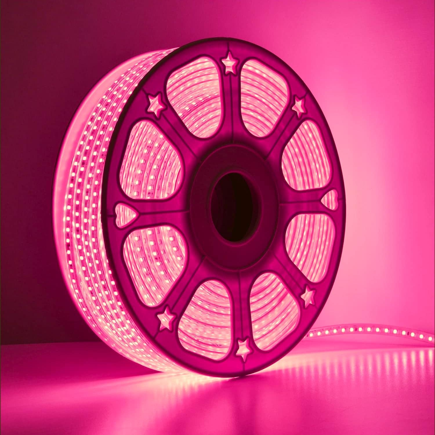Rope Light Bundle 120 LED/m Pink – Flexible Decorative LED Rope Light for Home & Party Décor