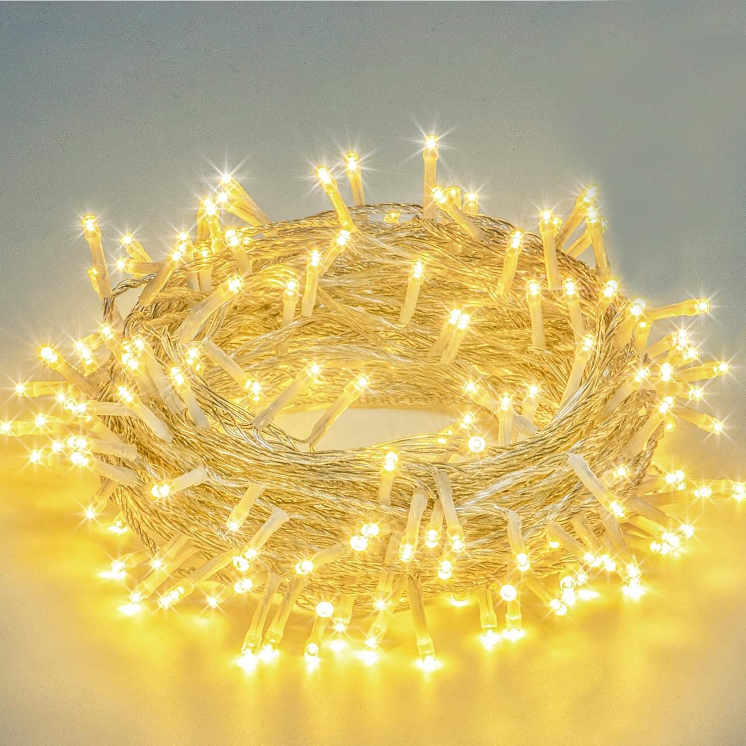 30M 150 LED Warm White Pixel Serial Lights - 5mm Decorative String Lights for Indoor & Outdoor Decoration
